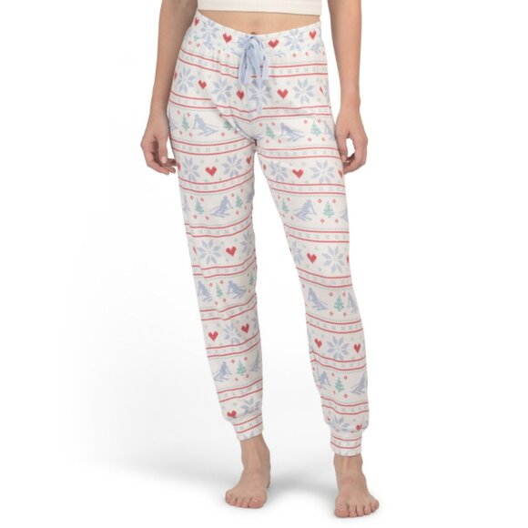 PJ SALVAGE Ivory Apres All Day Fairisle Lounge Top - Picture 1 of 2